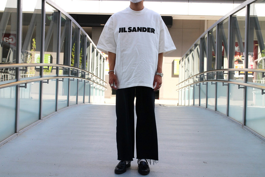 JIL SANDER ジルサンダー ストレッチ Tシャツ アートプリント