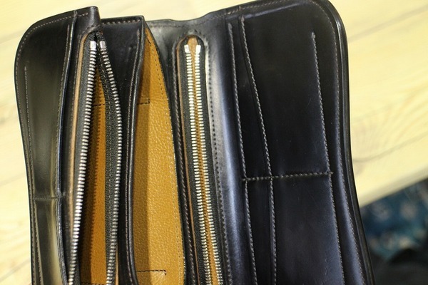 美品 LAST CROPS ラストクロップス ウォレットロープ シェル
