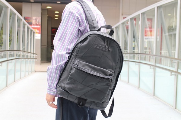 Supreme patchwork leather backpack