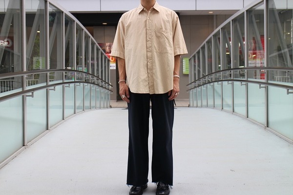 ＜AURALEE＞FINX TWILL SLEEVED BIG SHIRTS