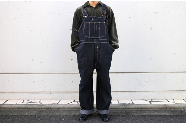 お得な 【中古】【メンズ】LEE × LB0379 LECHOPPE LOWBACK OVERALLS リー レショップ 別注 生成り オーバーオール 