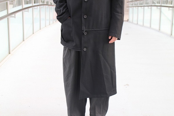 Yohji Yamamoto pour homme 】よりFファスナーシャツ、ウールギャバ 
