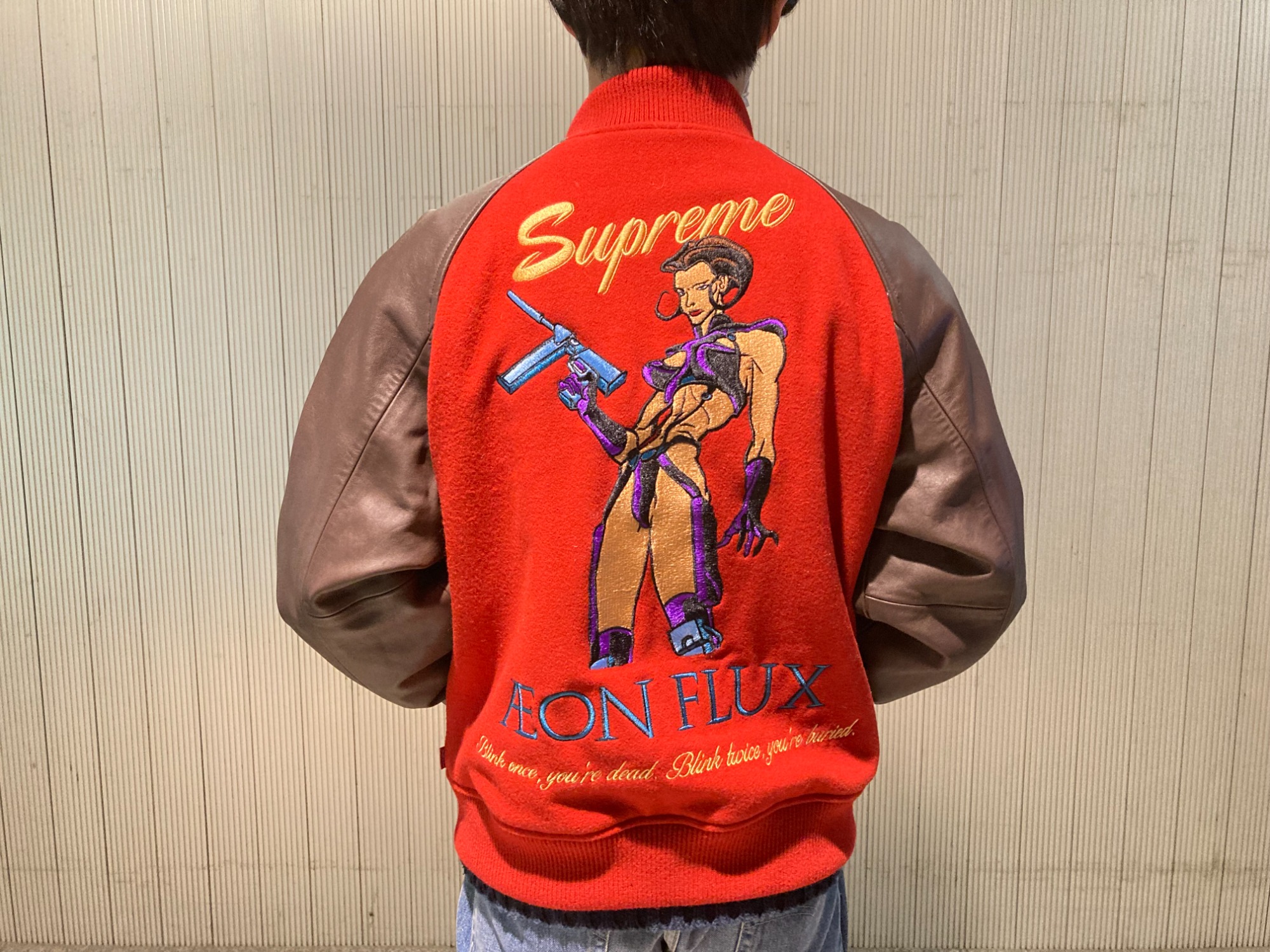 また付属品はありませんSupreme Aeon Flux Varsity Jacket