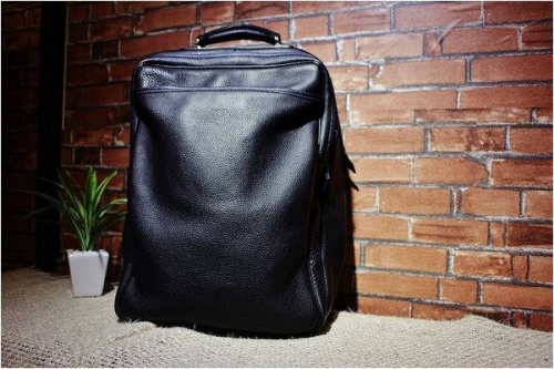 橋本のレザーバッグ