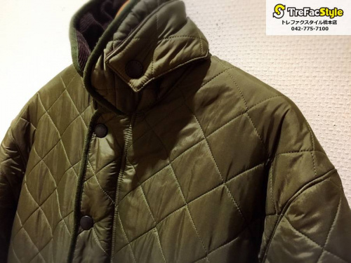 バブアーのキルティングジャケット