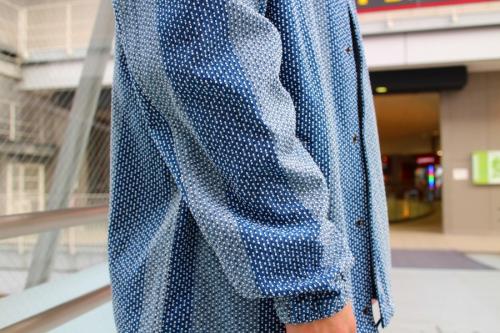 クオンの刺し子コーチジャケット