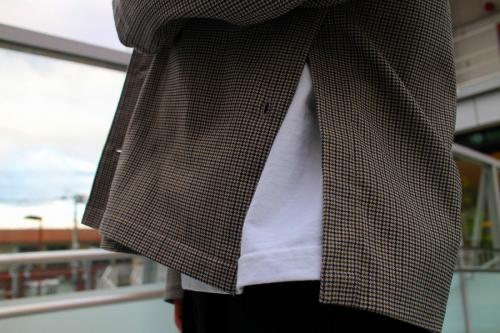 ワイドショートブルゾンのベージュ