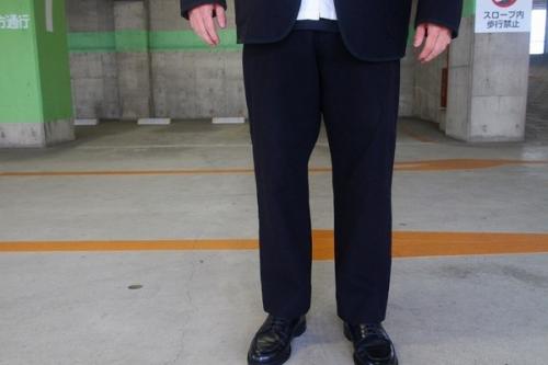 メルトンセットアップのネイビー