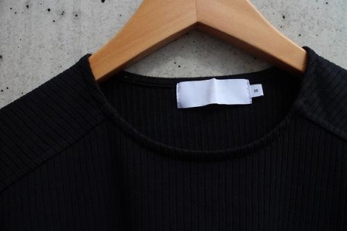 グラフペーパーのリブラウンドネックカットソー