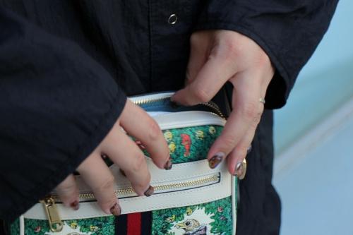 ホワイト×グリーン