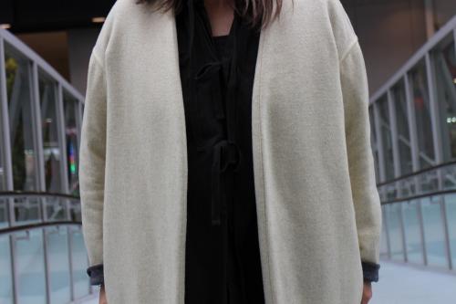エンフォルドのリバーウールノーカラーコート