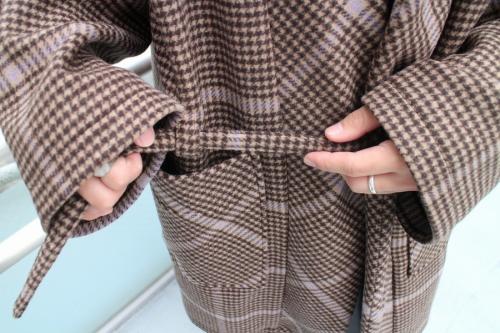 アタのビッグチェックノラギコート