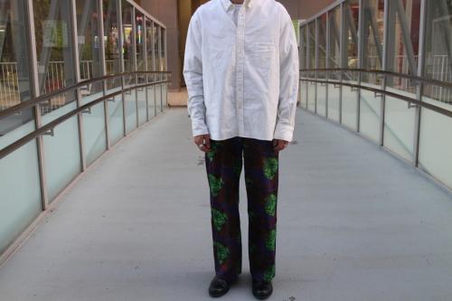 ナイスネスのジャガードワイドパンツ