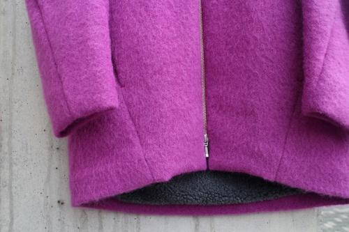 ローディッシュモヘアコートのパープル