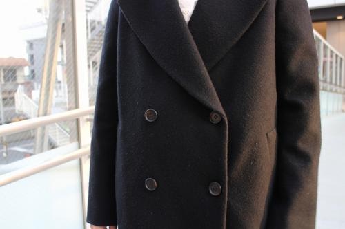 シェルメルトンＰコートのブラック