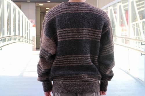 イッセイミヤケメンのビッグシルエットクルーネックニット