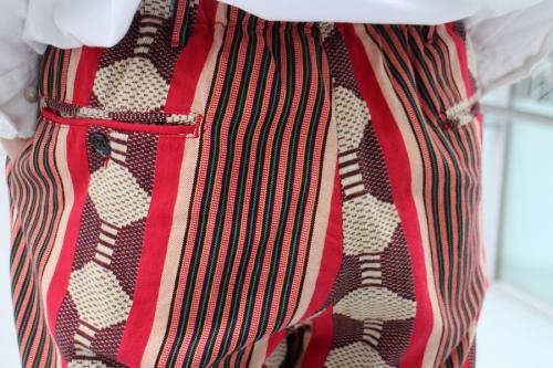 ストライプジャガードパンツのGhurka ethnic