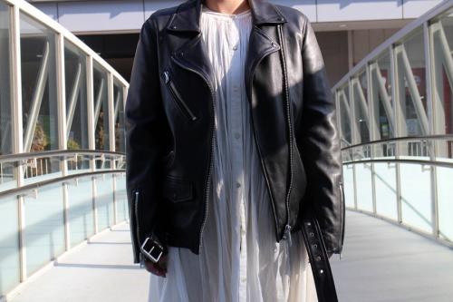 オールセイントのシープスキンジャケット