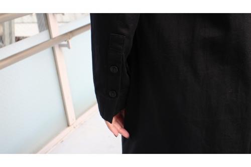 コットンツイルドレスワンピースのブラック