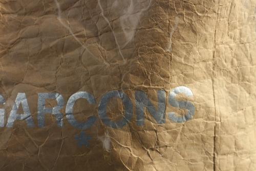 コムデギャルソンのPVCトートバッグ