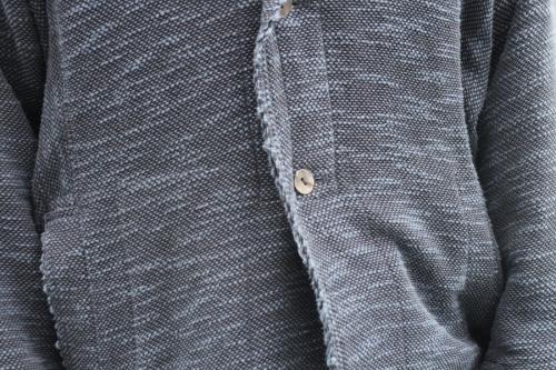 ウォッシュドジャケットのネイビー