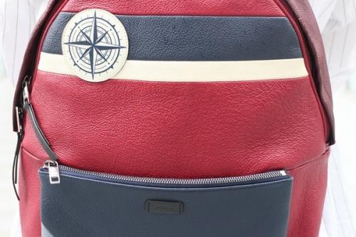 フルラメンのレザーバックパック