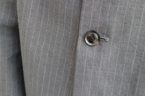 ストライプセットアップのグレー