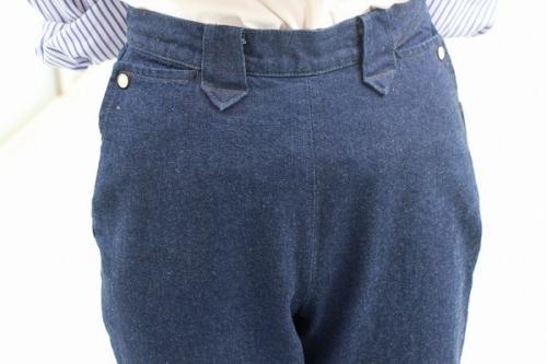 アナトミカのコットンセンタープレスデニムパンツ