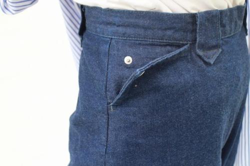 ☆ ANATOMICA アナトミカ コットン センタープレス デニムパンツ 25 ANATOMICA｜コットンセンタープレスデニムパンツ“FRONTIER PANTS
