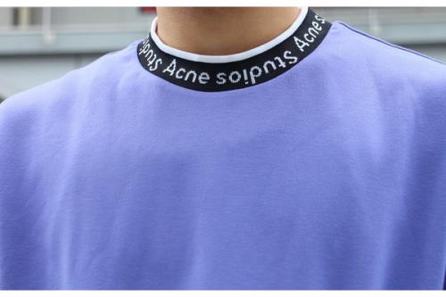 ロゴバインディングTシャツのパープル