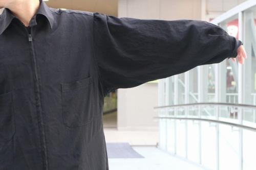 ウールギャバロングコート