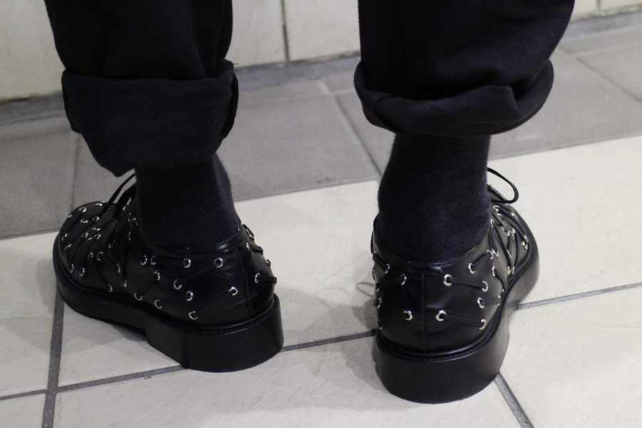 DIOR HOMME○ハトメデザインダービーレザーシューズ｜ブランド品・古着