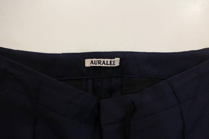 AURALEE 黒 スラックス　ウール　モヘア AURALEE 黒 スラックスウールモヘア