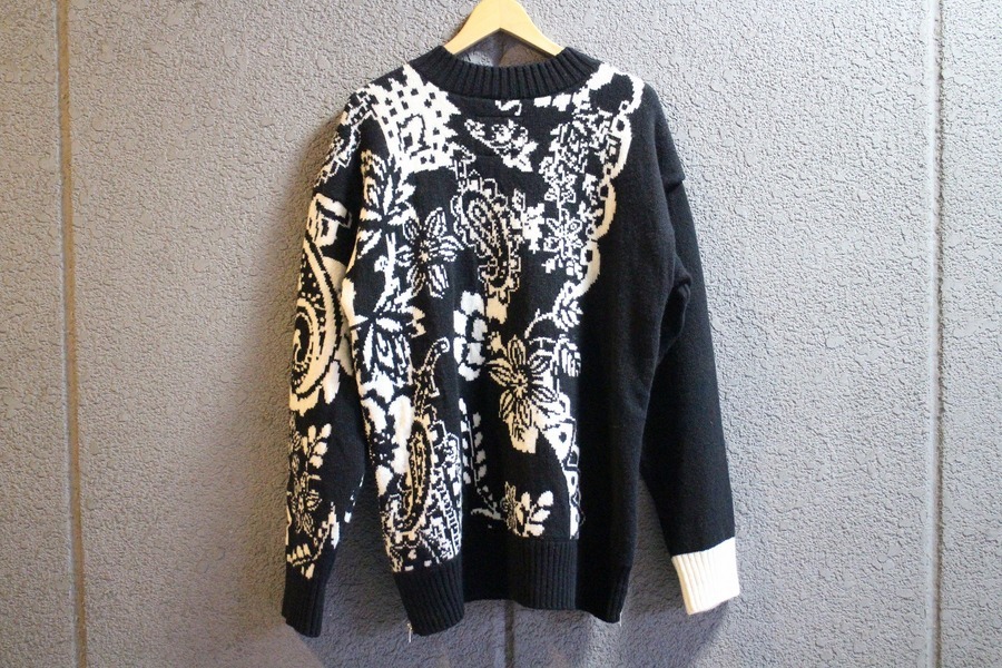 sacai フローラルニット