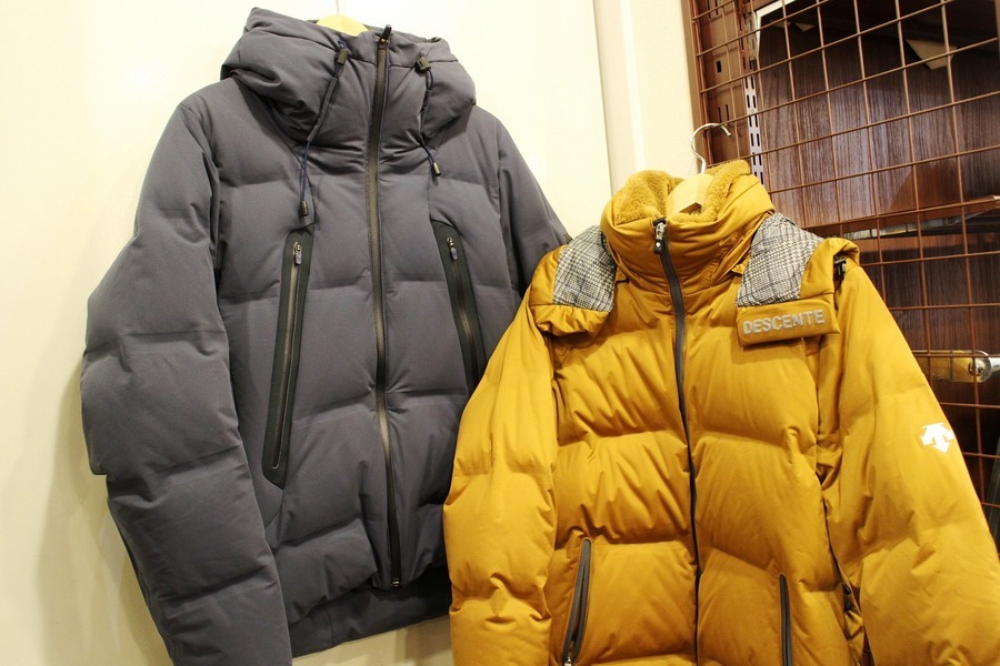 水沢ダウン！”DESCENTE”からダウンが別注＆コラボの2種類入荷