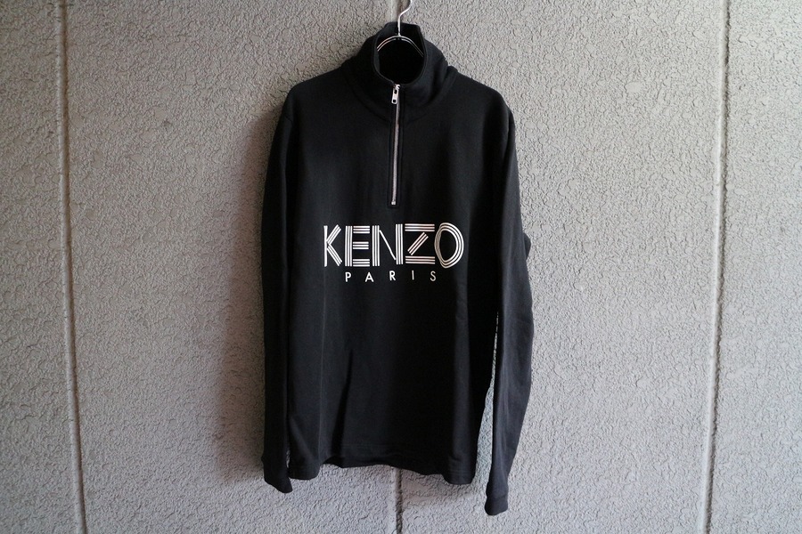 海外】KENZO ハーフジップ スウェット トップス ケンゾー-