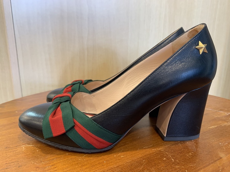 インポートブランド【GUCCI/グッチ】からシェリーラインチャンキーヒールパンプスを買取入荷致しました。[2021.05.09発行]