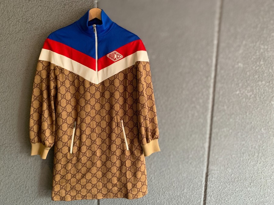 大人気ブランド【GUCCI/グッチ】からGGテクニカルジャージードレス 
