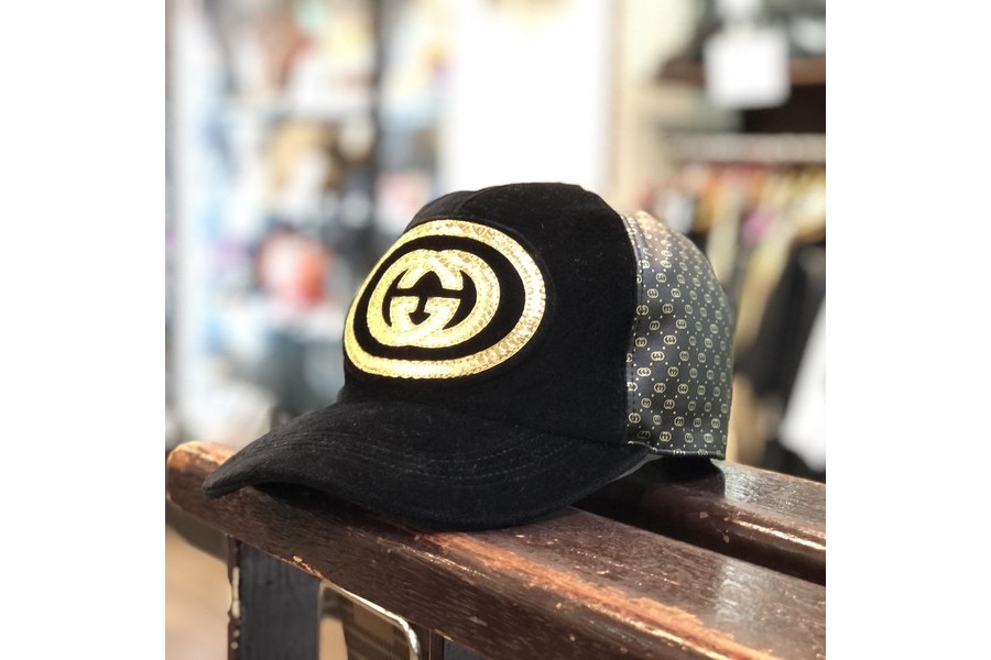 GUCCI Dapper Dan キャップ GUCCI グッチ ×Dapper Dan ダッパーダン インターロッキング G