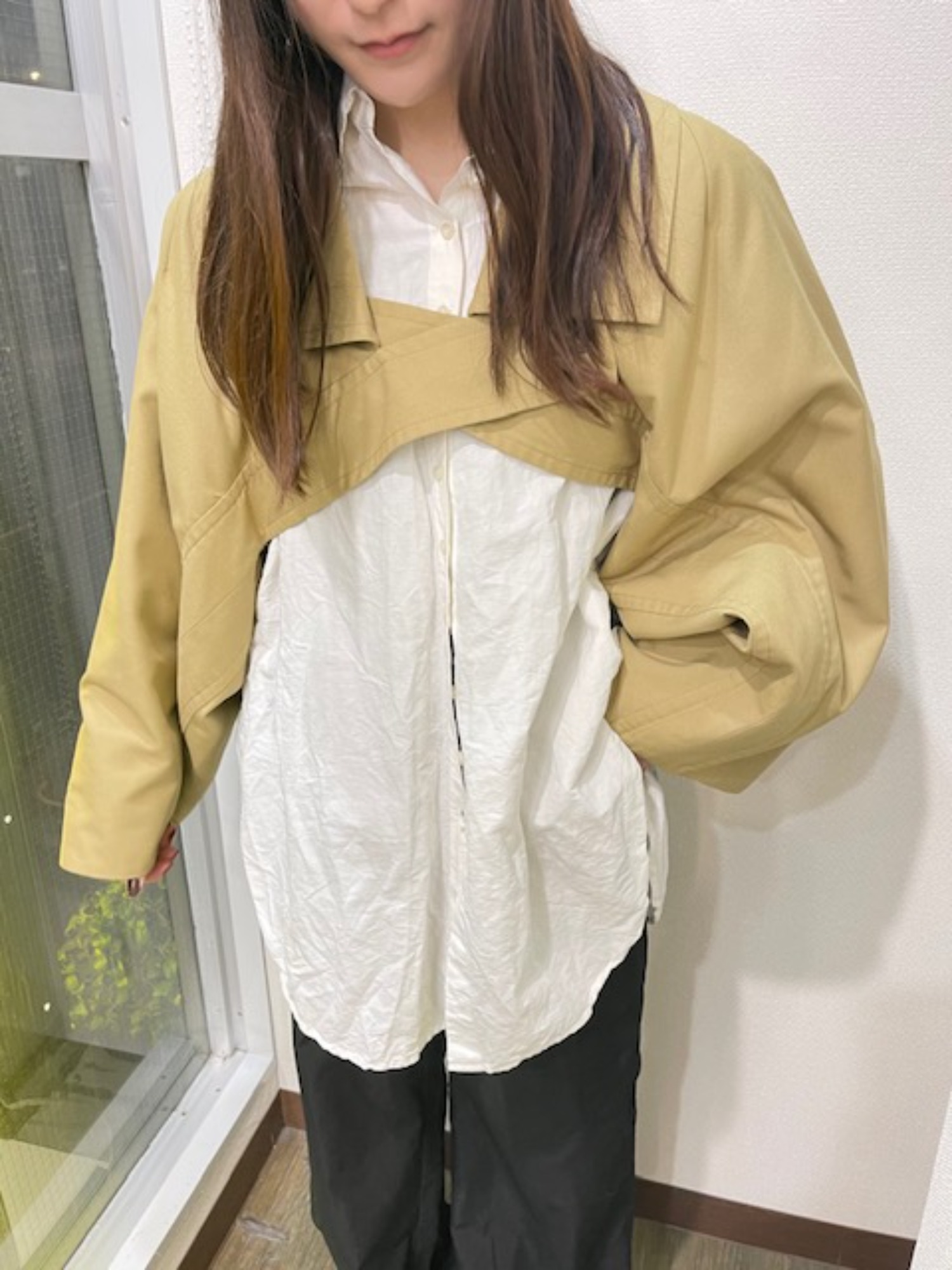 CLANE KIMONO SLEEVE SHORT JACKET ジャケット