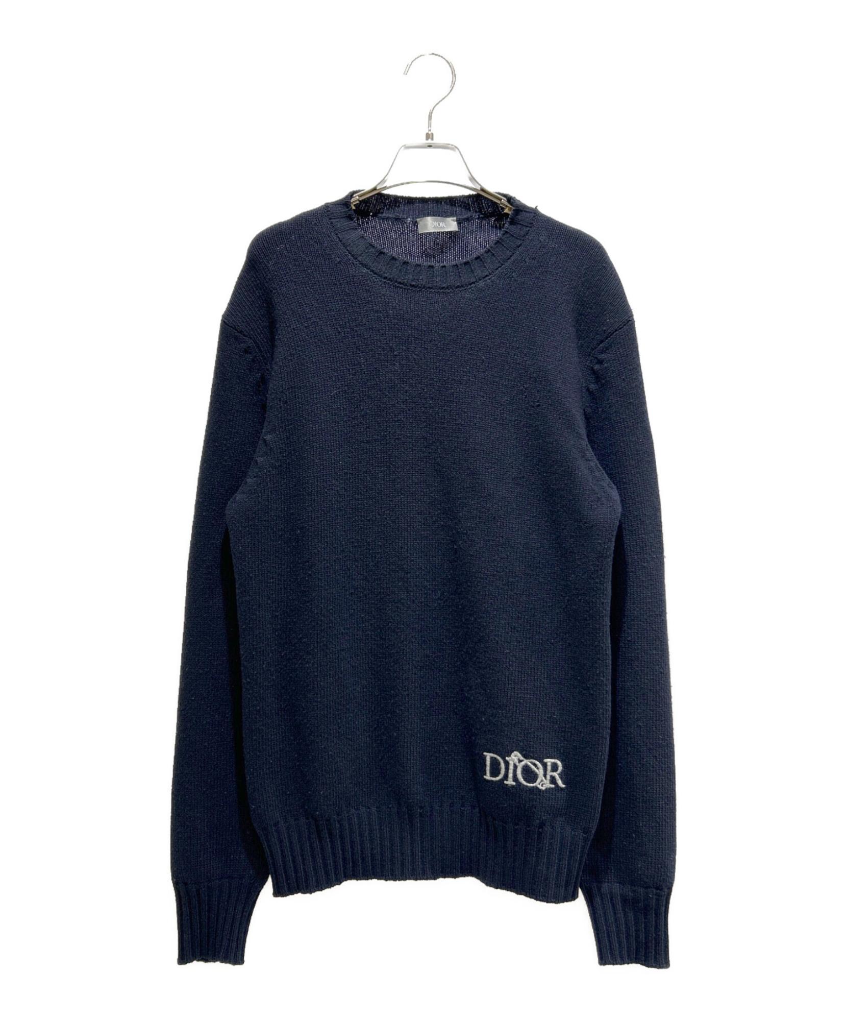DIOR HOMME / ディオール オム】ジュディブレイム ロゴ刺繍ニットプル