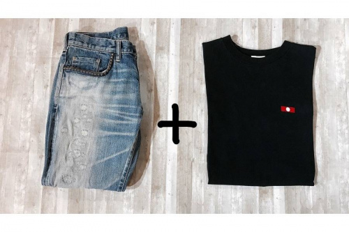 葛西のデニムパンツ