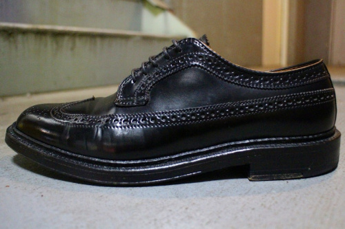 別注ウィングチップシューズの葛西