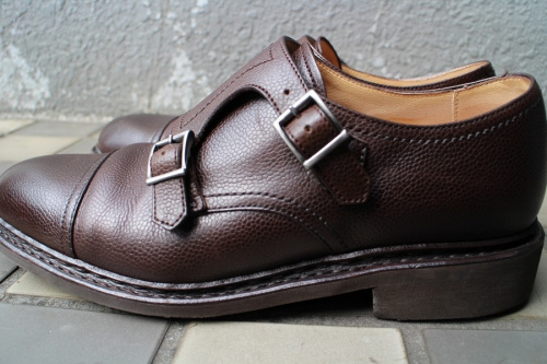 ダブルモンクストラップシューズのメンズ