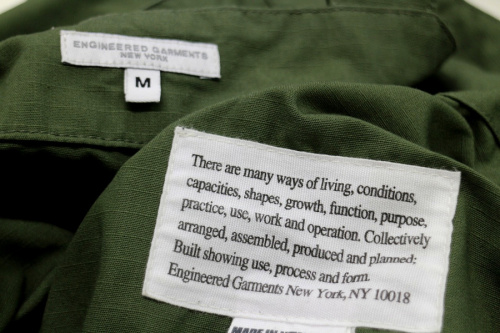 アメカジブランドのEngineered Garments