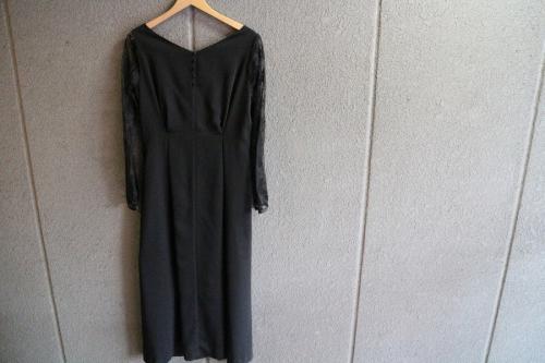 アメリビンテージのlace sleeve refined dress