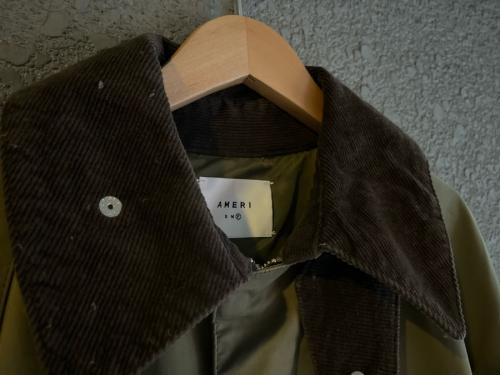 CORDUROY COLLAR MILITARY COAT(コーデュロイカラーミリタリーコート)のレディース