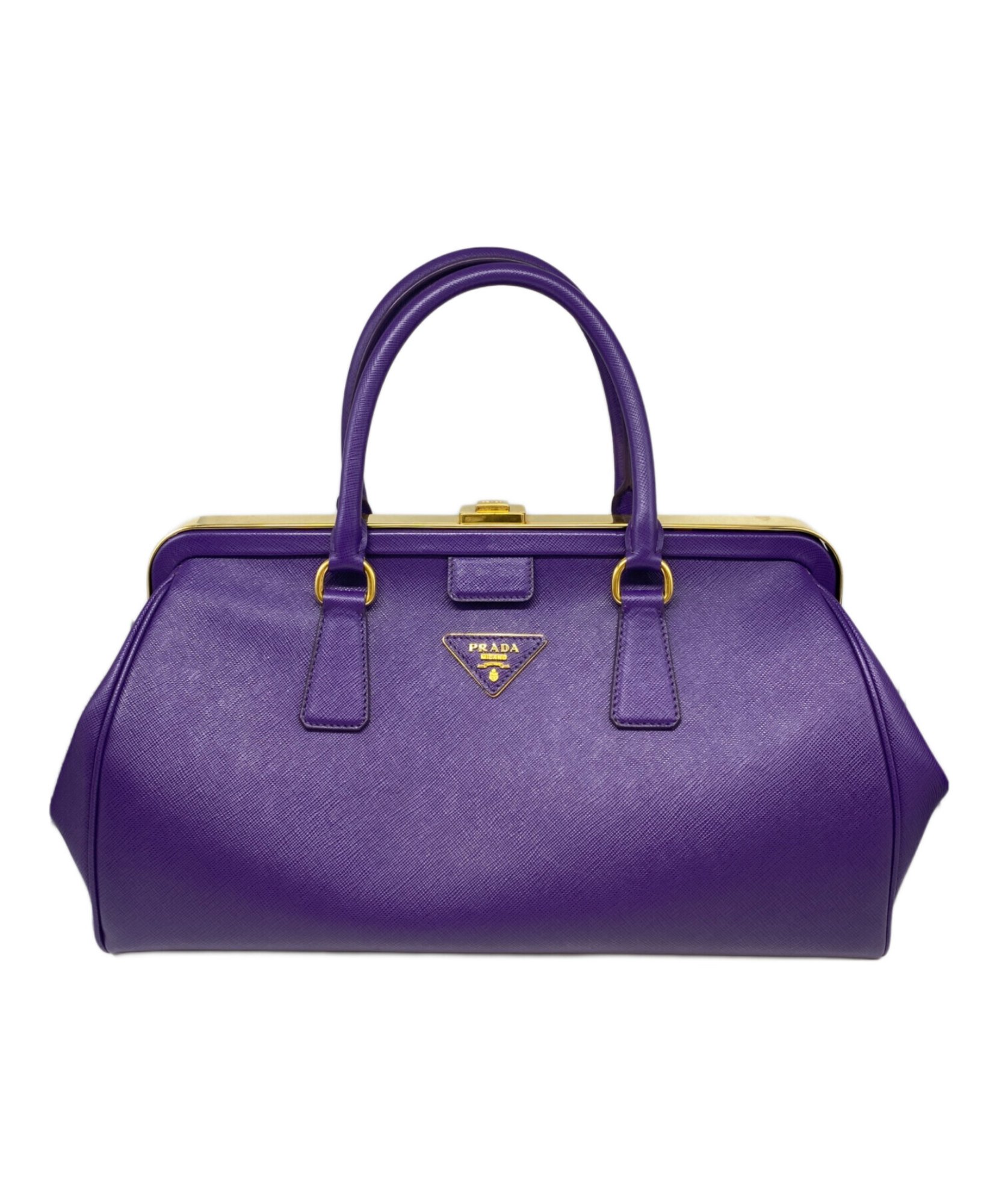 PRADA / プラダ】サフィアーノレザーがま口バック | 大人の品格を