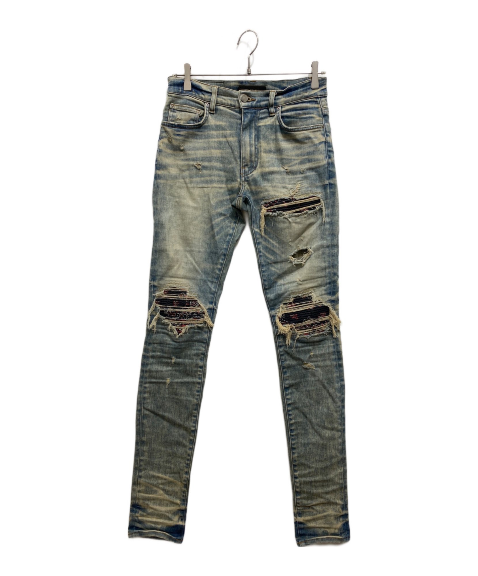 確実正規品　Amiri MX1 蛇腹　デニムパンツ　定価20万越え　領収書付 AMIRI / アミリ】MX1 蛇腹バンダナ デニムパンツ | 圧巻のディテールと