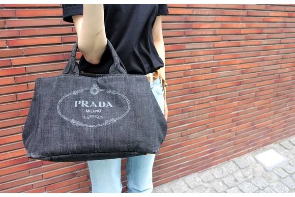 PRADA デニムトート カナパ